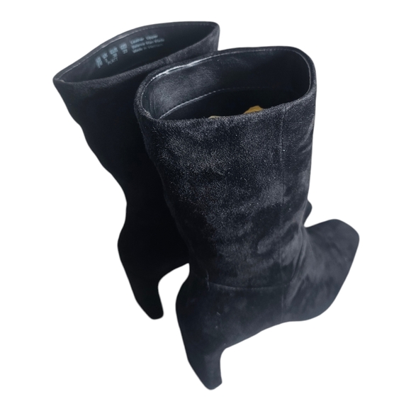 Naturalizer Women's Platt Booties Black Suede Size 6M/ Dead Stock - Picture 3 of 9